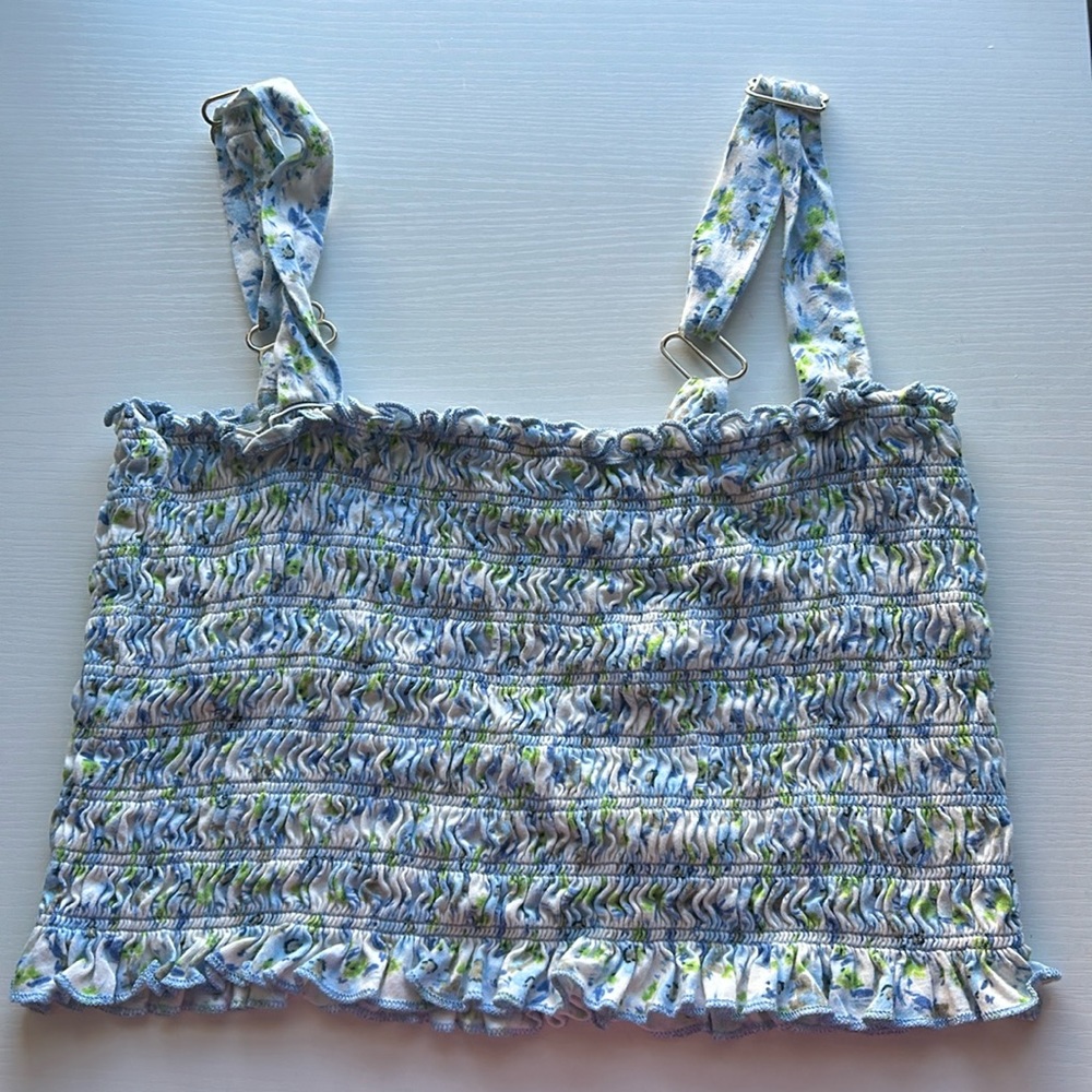 Forever 21 Tube Floral Crop Top